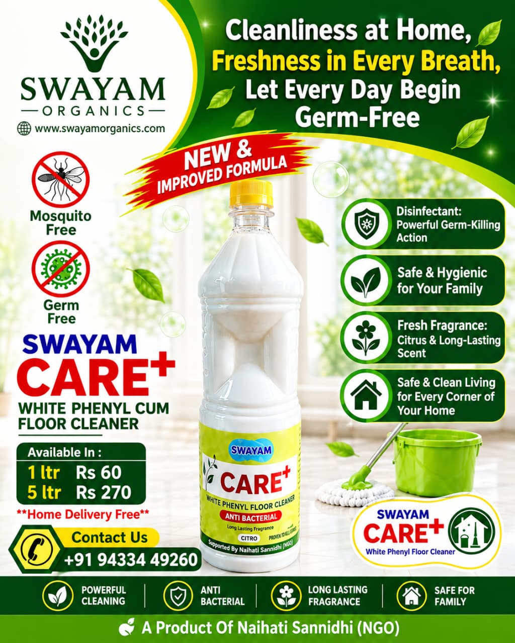 Swayam Care+ White Phenyl